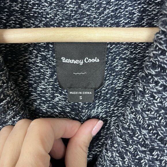 Barney Cools Sweater Mens Small Cabin Shawl Cardigan Button Grandpa Blue - Picture 4 of 11